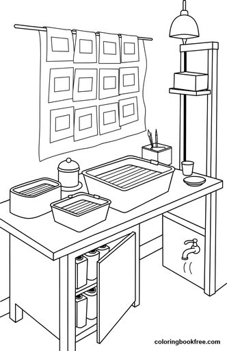 Darkroom, a free People coloring page for Teens
