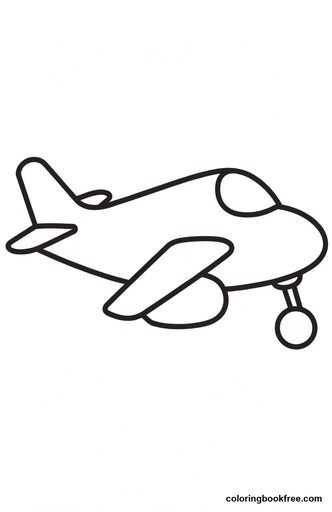Toy plane, a free Vehicles coloring page for Toddler
