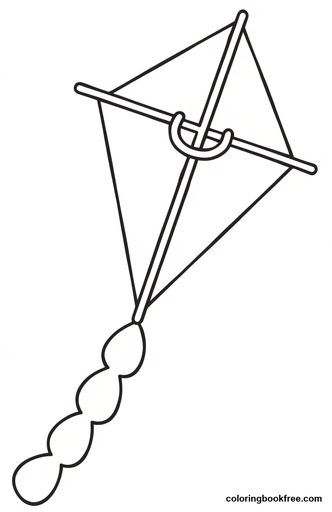 Kite, a free Other coloring page for Toddler