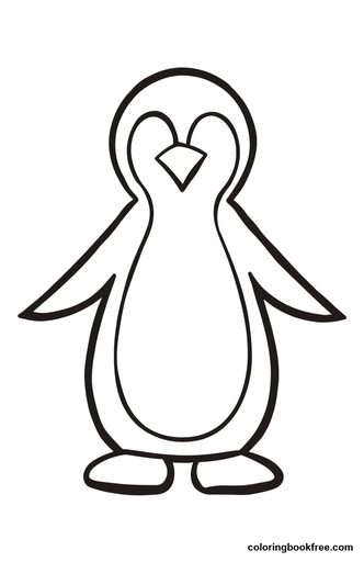 Penguin, a free Animals coloring page for Toddler