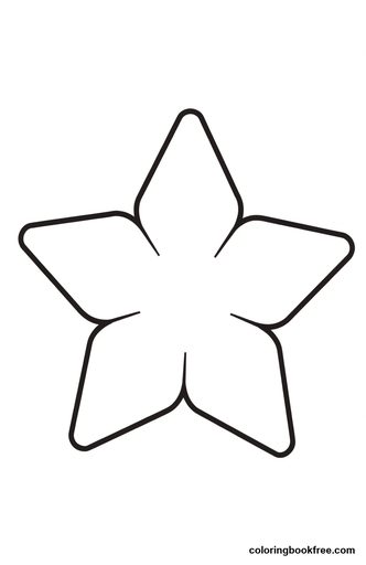 Star, a free Nature coloring page for Toddler
