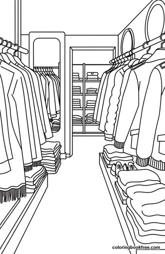 Thrift shop, a free People coloring page for Teens
