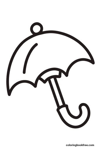 Umbrella, a free Other coloring page for Toddler