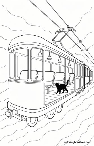Fog tram, a free Stories coloring page for Teens